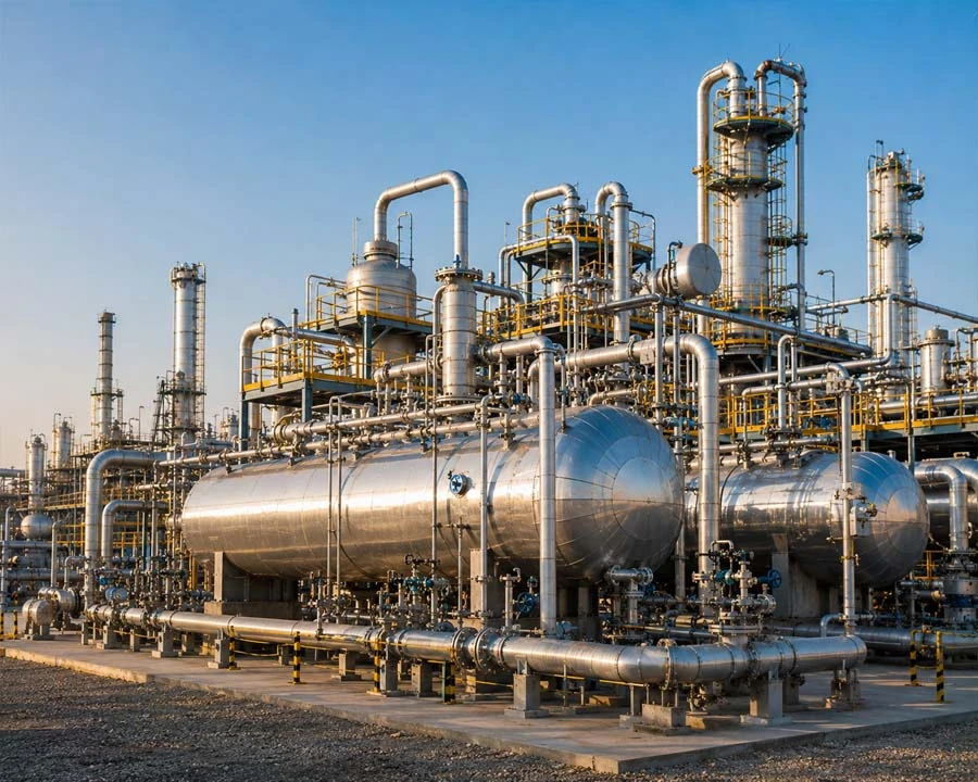 Oil and gas equipment for industrial facilities